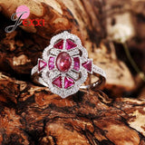 925 Silver CZ Stone Finger Rings for Women