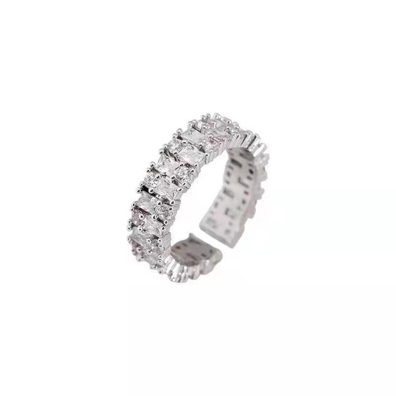 925 Sterling Silver Open Ring, Hypoallergenic, Eye-Catching Jewelry
