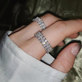 925 Sterling Silver Open Ring, Hypoallergenic, Eye-Catching Jewelry