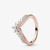 925 Silver Pan Ring With Crystal, Daisy Flower Design