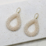 Colorful Water Drop Earrings Crystal Big Long Jewelry Gift