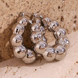 Cloud Beads Drop Earrings 18K Plated Stainless Steel Women's Jewelry