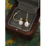 Natural Freshwater Pearls Drop Earrings Allergy-Free Jewelry