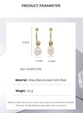 Natural Freshwater Pearls Drop Earrings Allergy-Free Jewelry
