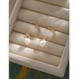 Natural Freshwater Pearls Drop Earrings Allergy-Free Jewelry