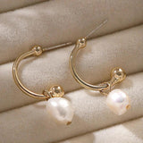 Natural Freshwater Pearls Drop Earrings Allergy-Free Jewelry