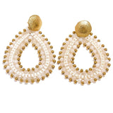 Colorful Crystal Beads Water Drop Earrings