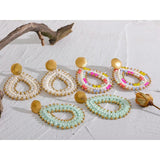 Colorful Crystal Beads Water Drop Earrings