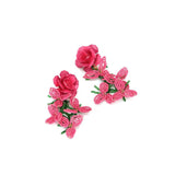 Handwoven Beads Flowers Tassel Earrings for Party Jewelry