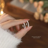 925 Silver Shell Pearl Stud Earrings Gift for Mum Daughter
