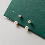 925 Silver Synthetic Pearls Earrings - Back Hanging Ear Jewelry