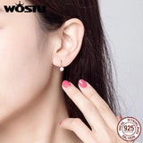 Rose Stud Earrings 925 Sterling Silver Freshwater Pearls Small Earrings