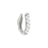 SHANICE S925 Sterling Silver Pearls Ear Cuff Circle Earclips