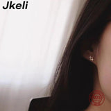 14K Micro Inlaid Diamonds Star Earrings Women Anniversary Gift