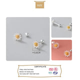 Trustdavis 925 Silver Flower Bead Stud Earring Wedding Jewelry