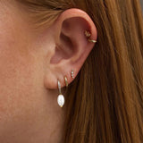 Silver 925 Zircon Pearls Earrings For Women Wedding Party