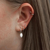 Silver 925 Zircon Pearls Earrings For Women Wedding Party