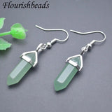 Green Aventurine Opal Dangle Earrings for Women