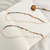 Baroque Pearl Necklace Colorful Bead Jewelry for Women