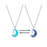 925 Silver Necklace Heart Pendent Sparkling CZ Women Fine Jewelry