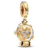 925 Silver Shooting Star Key Pendant Bead for Bracelet Women Jewelry