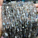 6-8mm Gray Moonstone Labradorite Beads for Jewelry Making DIY Bracelet