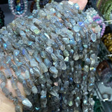 6-8mm Gray Moonstone Labradorite Beads for Jewelry Making DIY Bracelet