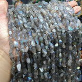 6-8mm Gray Moonstone Labradorite Beads for Jewelry Making DIY Bracelet