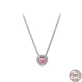 925 Silver Heart Zircon Jewelry Set - Anniversary Gift