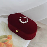 Freshwater Pearl Ring 925 Sterling Silver Jewelry Women Gift