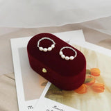 Freshwater Pearl Ring 925 Sterling Silver Jewelry Women Gift