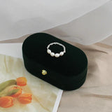 Freshwater Pearl Ring 925 Sterling Silver Jewelry Women Gift