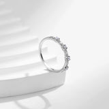 925 Silver Shell Pearl Charm Ring for Women