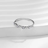 925 Silver Shell Pearl Charm Ring for Women