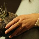 Micro Inlay Pearl Rings for Women - High-End Open Jewelry