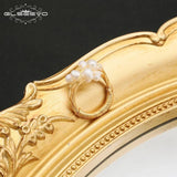 Handmade Copper Wire Wrapped Baroque Pearl Ring Women's Jewelry Gift