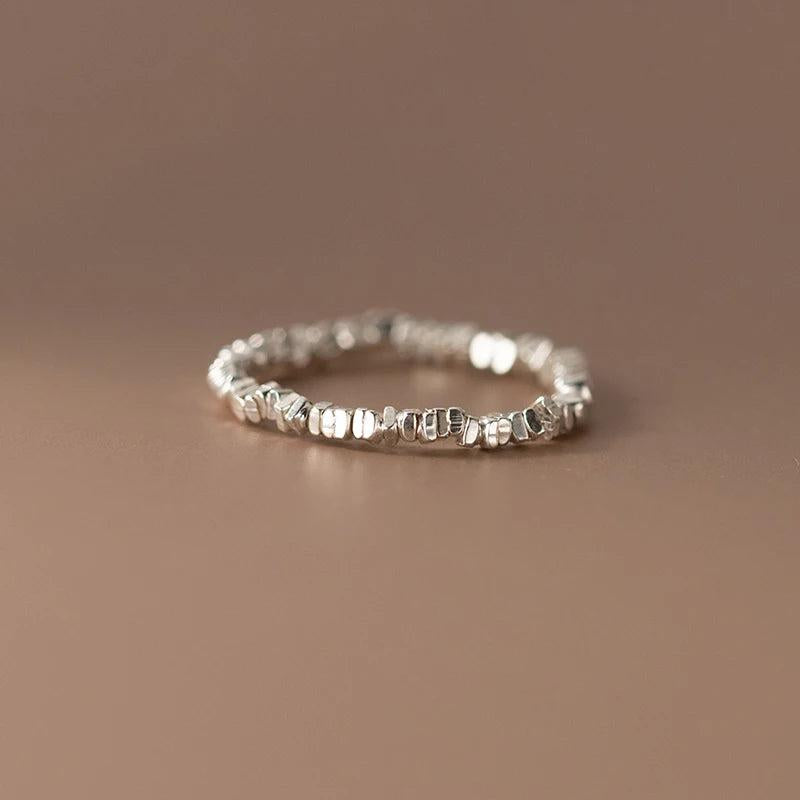 925 Sterling Silver Pearl Adjustable Ring for Women