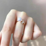 Arrival Fishtail Pearl 14k Ring For Women Gift