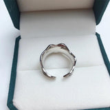 Italian Craft Gild Pearl Ring Natural Geometric Wedding Jewelry