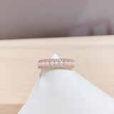 925 Silver Zircon Gemstone Pearl Ring for Women Wedding Party