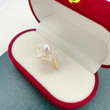 Arrival Pearl Ring Flower 14K Plated Real Freshwater Pearl Ring Jewelry