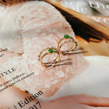 Chalcedony Egg Noodle Pearl Ring Adjustable Light Jewelry