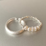 Baroque Pearl 925 Sterling Silver Ladies Ring