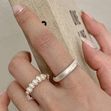 Baroque Pearl 925 Sterling Silver Ladies Ring