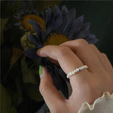 Baroque Pearl Ring 925 Sterling Silver Wedding Rings For Women