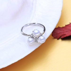 Freshwater Pearl Bohemian Party Silver Rings For Women