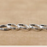 Titanium Steel Anti-Fade Retro Pearl Fritillary Ring for Women