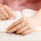 Titanium Steel Anti-Fade Retro Pearl Fritillary Ring for Women