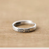 Titanium Steel Anti-Fade Retro Pearl Fritillary Ring for Women