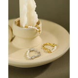 Natural Freshwater Pearl Ring 925 Sterling Silver Female Jewelry Gift